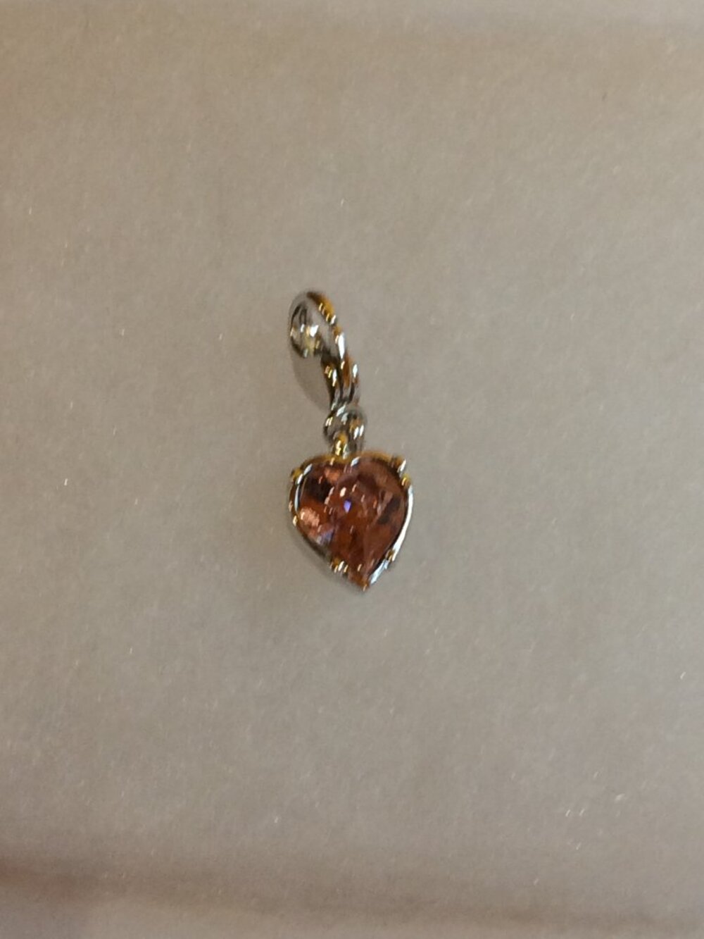 Swarovski Pink Crystal Charm